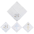 Personalized Flower Embroidered Handkerchief | Customized Cotton Hankies for Women