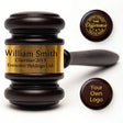 Personalized Judge Gavel and Sound Block Set