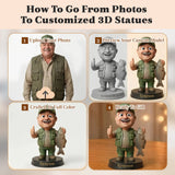 Personalized 3D Figurine from Photo Full Personalized Statue Sculpture Gifts Based on Your Photos for Boyfriend Husband Friends Custom Gifts for Father's Day Birthday Christmas Anniversary