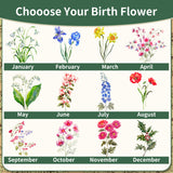 Personalized Gardening Tools Gardening Supplies Kit Gardening Gifts for Women Garden Tool Bag Organizer with Birth Flower and Name Outdoor Hand Tools Birthday Gifts for Gardener Christmas