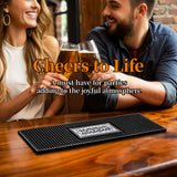 Personalised Bar Mat | Gifts for Bartender Drinking Lover Cocktail Lover | 2 Sizes Available