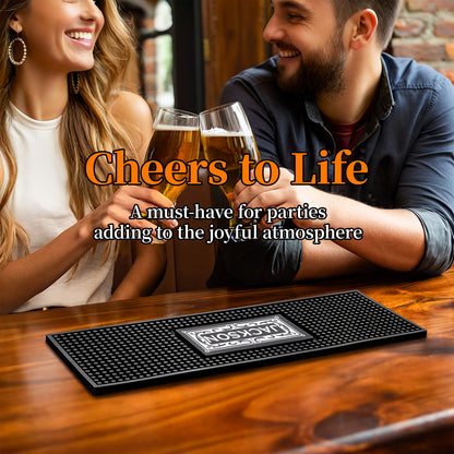 Personalised Bar Mat Non-slip PVC Rubber