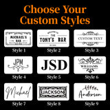 Personalised Bar Mat Non-slip PVC Rubber