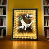 Personalized LED Picture Frame Custom Photo Lamp Mothers Day Gift Family Keepsake Photo Infinity Mirror Light Box Parents Gift