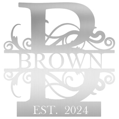 Custom Metal Name Sign | Metal Wall Art | Last Name Sign