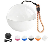 Memory Sphere Lamp Crystal Ball Video Player 2.8" Memory Orbs Ornament 4GB Uploadable Videos & Photos Personalized Unique Desk Night for Couples Friends Birthday Christmas (White Memory Orb WIFI)
