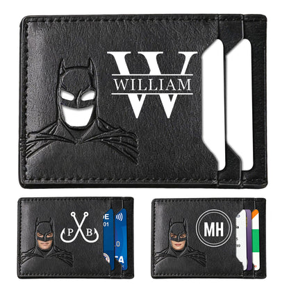 Personalized Bat Wallet with Name Slim