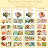 Personalized Montessori Felt Busy Book Toddlers Quiet Book with Name Preschool Early Learning Educational Book for Kids Age 2 3 4 5 6 Years Kids Gifts for Birthday Christmas Thanksgiving