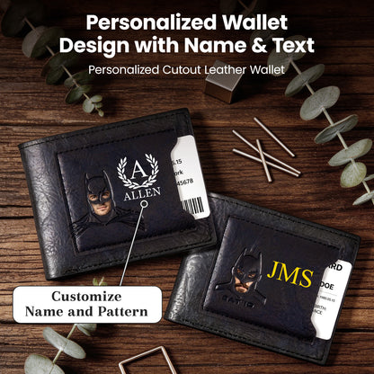 Personalized Bat Wallet with Name