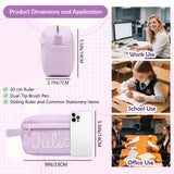 Personalized Large Pencil Case Pouch Custom Pencil Bag With Name Pink Pencil Case for Girls Extra Large Pencil Bag with Zipper For Teen Girls Boys Birthday Back to School Christmas