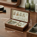 Personalized Wooden Jewelry Box Custom Women's Jewelry Box Gift Custom Travel Box Bridesmaid Jewelry Box With Velvet Jewelry Storage Box, Creative Gift for Mom Wife Bride Bridesmaid Girlfriend