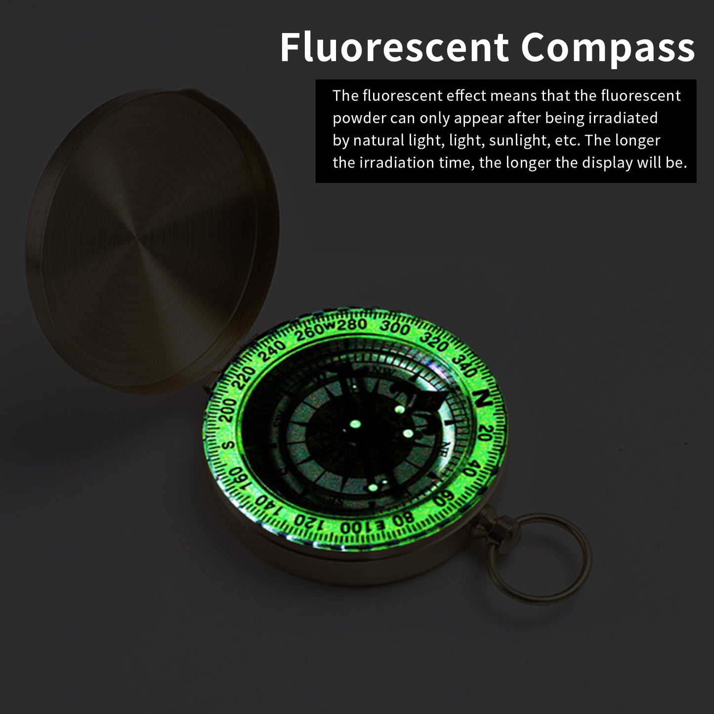 Personalized Engraved Fluorescent Compass
