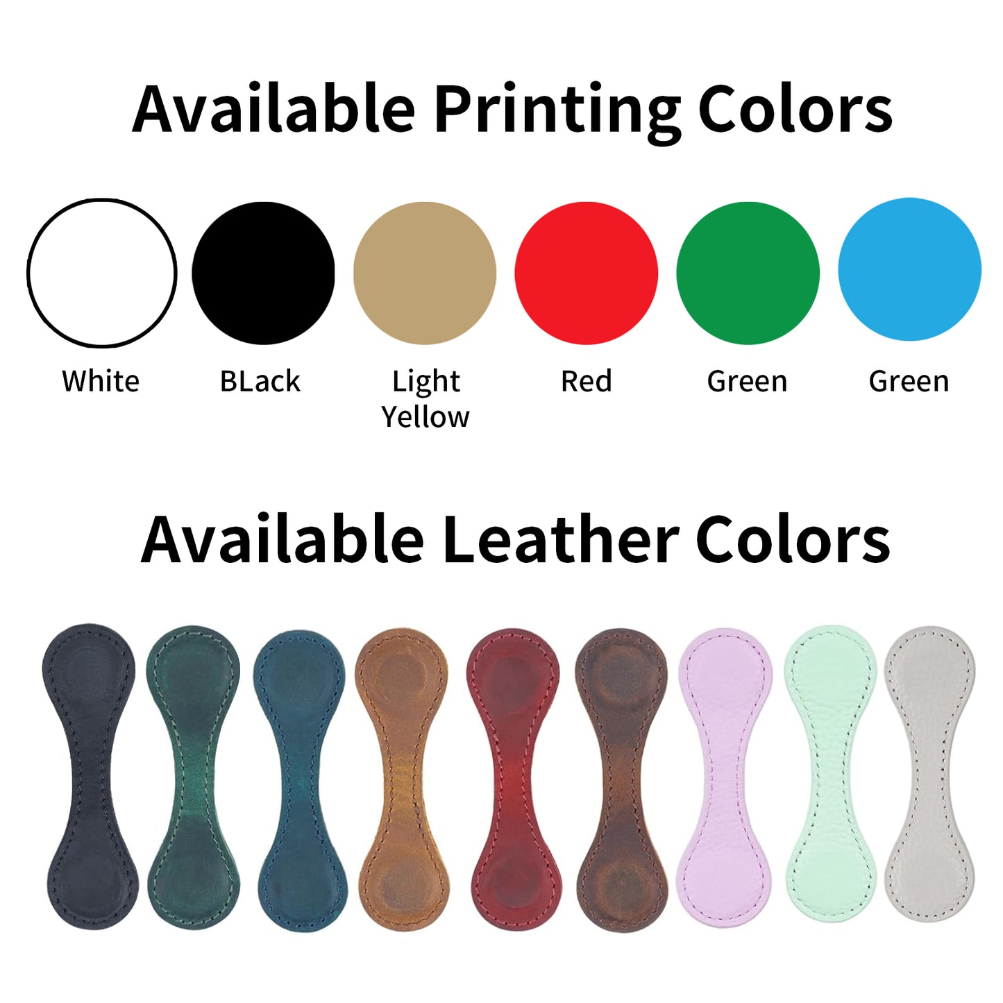 Personalized PU Leather Magnetic Bookmark