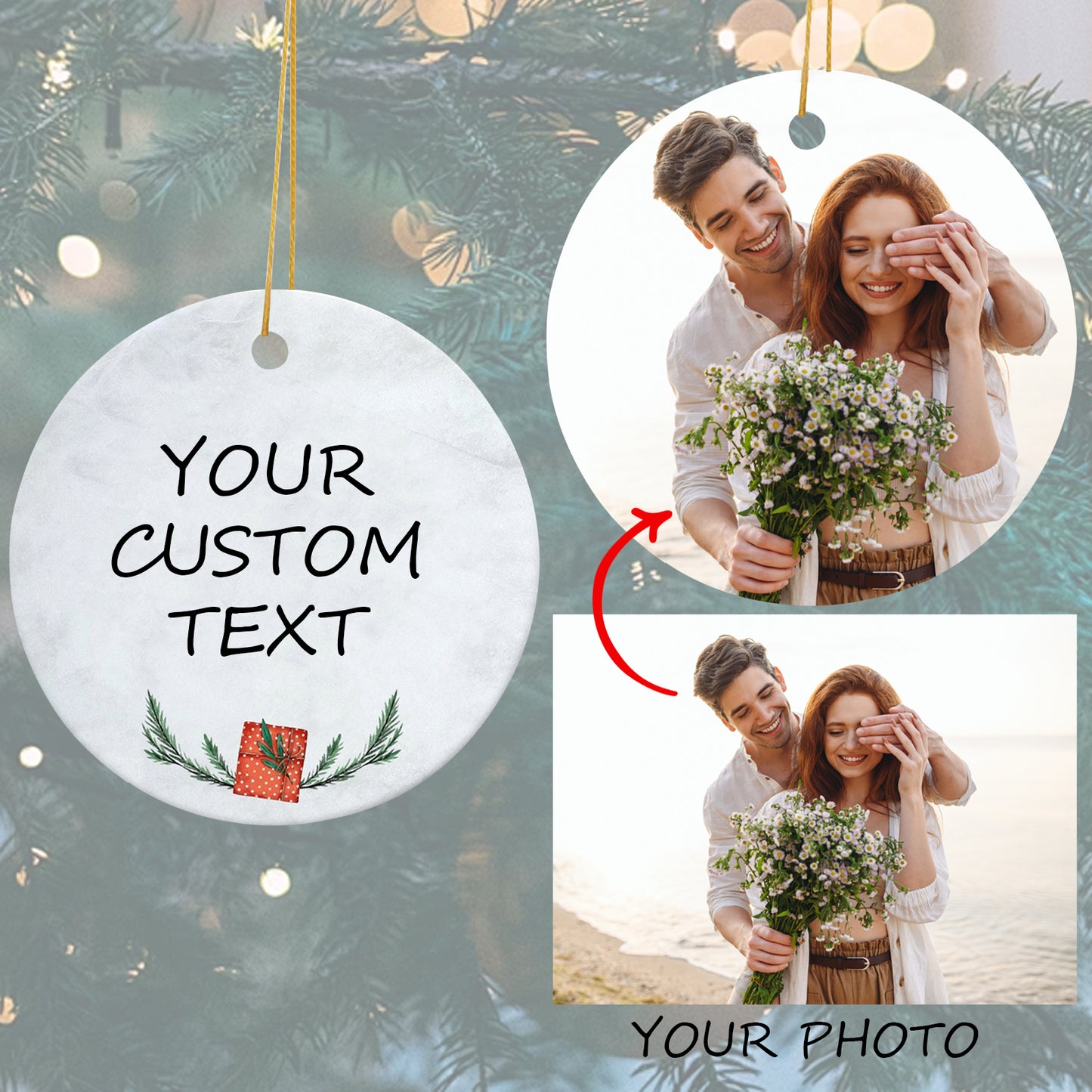 Personalized Christmas Ornaments with Photo