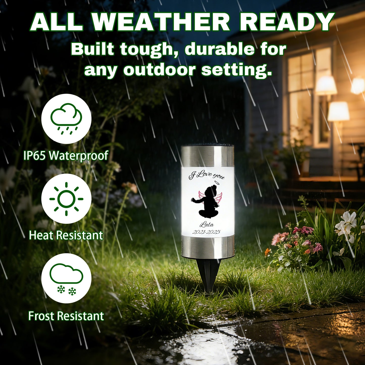 Personalized Solar Lights for Cemetery
