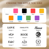 UIDMEN Personalized Name Crochet Bag Stylish Yarn Bag for Crochet and Knitting Projects Canvas Crochet Organizer with Multiple Pockets and Yarn Holes Knitting Bag for Crochet Lovers Mom Grandma