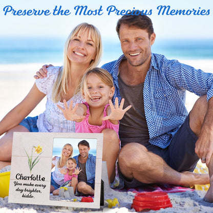 Personalized Birth Flower Photo Frame