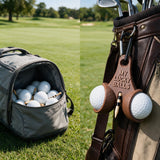Personalized Golf Ball Holder 3D Printed with Clip | Custom Text Golf Accessories for Men Women Golf Lovers