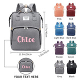 Personalized 3 in 1 Diaper Bag Backpack with Changing Station  Multifunctional Large Baby Diaper Bags for Boys & Girls Portable Custom Lightweight Changing Bag Newborn Baby Essential Gifts