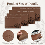 Personalized Photo Desk Mat Large Mouse Pad Custom Sketch Line Art Portrait Non-Slip Waterproof PU Leather Mat