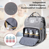 Personalized 3 in 1 Diaper Bag Backpack with Changing Station