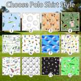 Polo de golf personalizado | Cara personalizada en la camisa | Polo de secado rápido con estampado divertido | Ropa de golf unisex | Regalos para entusiastas del golf | Golfista | Papá | Abuelo Marido Novio Familia Amigos