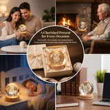 Personalized Pet Memorial Night Light 3D Photo Crystal Ball Dog Loss Keepsake Engraved Picture Lamp Pet Memorial Gift for Dog Lovers Cat Lovers Birthday Anniversary Xmas Gifts