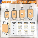 Personalized Luggage Cover Custom Comic Portrait from Photo Travel Accessories Double Sided Elastic Washable 18-32" Suitcase Protector Gifts Travel Lovers Couples Family Friends