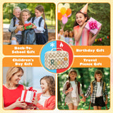 Personalized Insulated Lunch Bag Box for Girls Custom Lunch Bag with Name & Flower Portable Preppy Lunchbox Bag for Teens Girls Reusable lunchboxes for School Travel Picnic Birthday Gifts