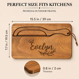 Personalized Bread Knife and Board Set Custom Name Wooden Bread Slicer with Magnetic Storage Rustic Farmhouse Kitchen Decor Sourdough Baking Essential Gifts Mom Wife Family Baking Lovers