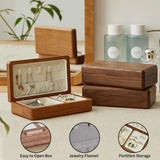 Personalized Wooden Jewelry Box Custom Women's Jewelry Box Gift Custom Travel Box Bridesmaid Jewelry Box With Velvet Jewelry Storage Box, Creative Gift for Mom Wife Bride Bridesmaid Girlfriend