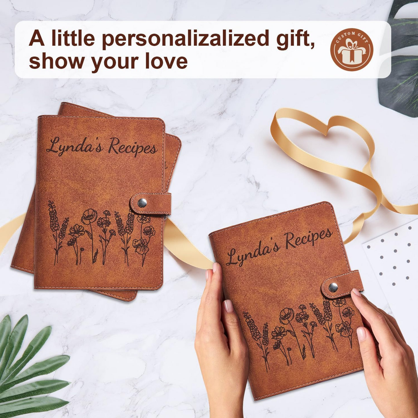 Personalized Recipe Book Handmade