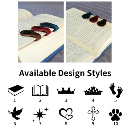 Personalized PU Leather Magnetic Bookmark