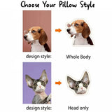 Custom Pet Pillow with Photo Double-Side Printing Pillow 3D Printing Shaped Pillow Stuffed Plush Toy Pillow Back to School Gift Pet Lover Gift Pet Memorial Gift Birthday Gift Bedding Pillow
