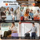Personalized Travel Luggage Tag, Custom Cartoon Character and Name, Unisex Travel Accessories Essentials, with Blank Insert Card, Birthday Gifts for Men, Women, Family, Friends, Travel Lovers