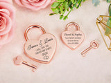 Custom Engraved Heart Shaped Wedding Love Lock