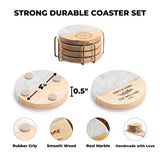 Personalized Coasters Wedding Gift for Couple Custom Premium Craftsmanship Durability Tested Custom Bar Coasters for Drinks with Monogram Engraved Great Newlywed