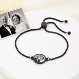 Personalized Heat Activated Hidden Photo Adjustable Bracelets for Women Men
