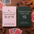 Personalized Game Night Score Book Custom Couple or Family Name Board Game Lover Gifts Leather Journal Funny Wedding Gift for Mr & Mrs 160 Pages Birthday Anniversary Engagement Xmas Gifts