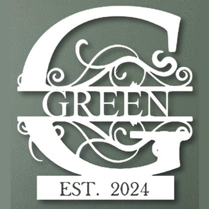 Custom Metal Name Sign | Metal Wall Art | Last Name Sign