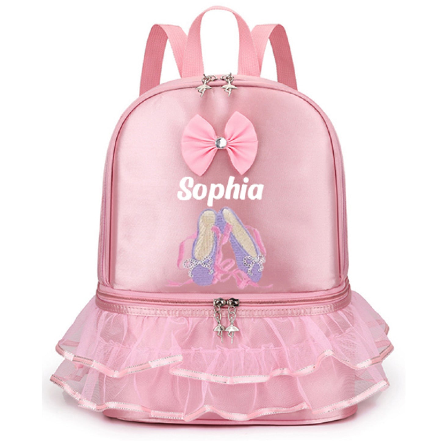 Personalized Girls Dance Ballet Bag, Custom Dance Bag, Large Capacity Fashion Tote Bag